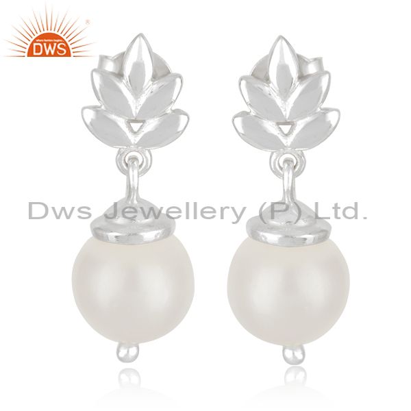 Customized Sterling Fine 925 Silver South Sea Pearl Girls Earrings