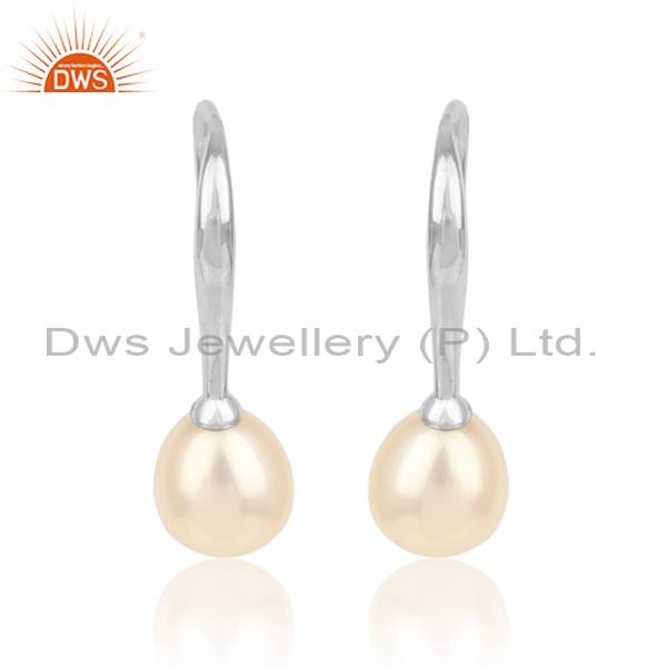 Stunning Handcrafted Pearl Silver Earrings for Girls