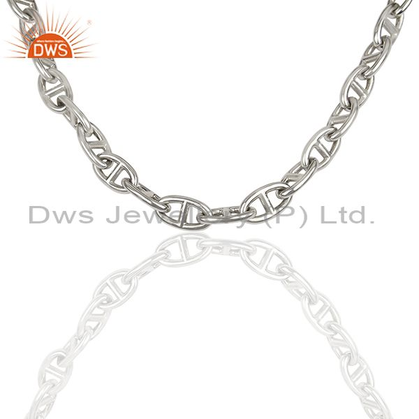 Chaine d ancre 925 sterling silver necklace jewelry