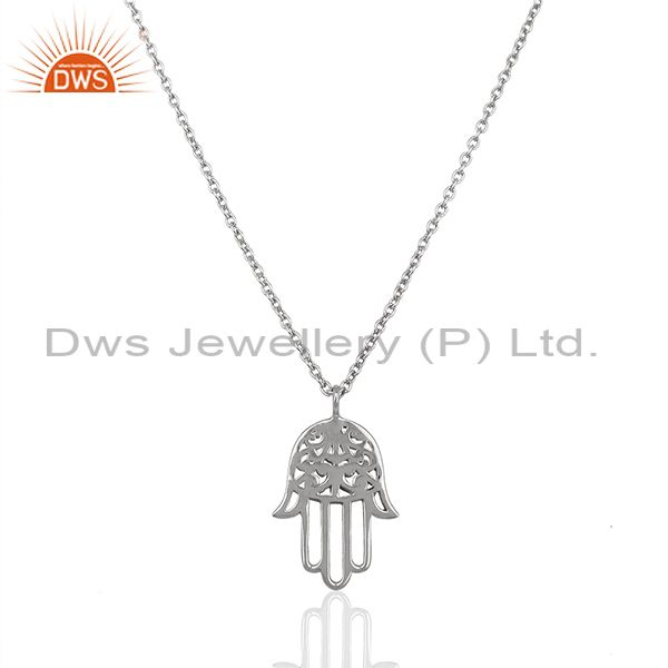 925 sterling fine silver hamsa charm chain pendant jewelry manufacture