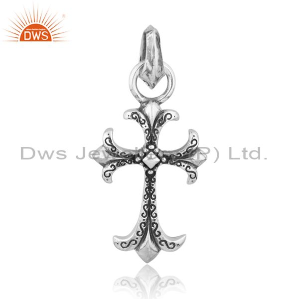 Ch cross 925 sterling silver pendant and necklace jewelry