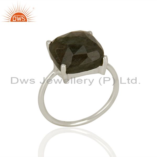 Labradorite Gemstone Sterling Fine Silver Rings Girls Jewelry Supplier