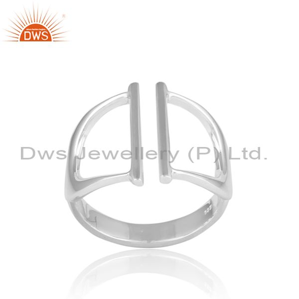Handmade Fine Sterling Silver Designer Adjustable Band Ring