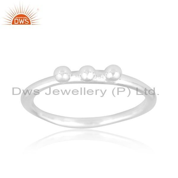 Handmade Simple Designer Fine 925 Silver Designer Ring