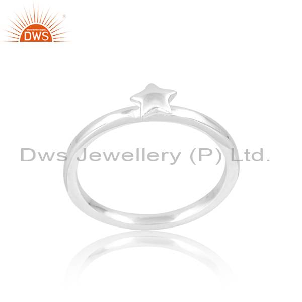 Stunning White 925 Silver Ring: Elegant & Timeless Design