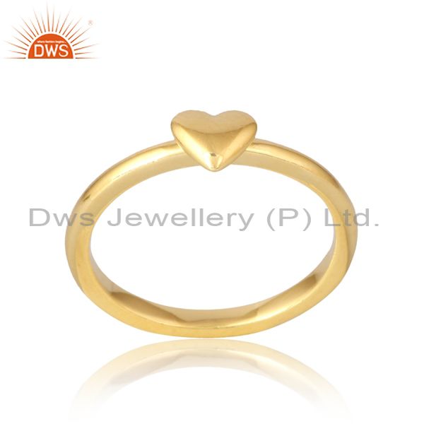 Charm Of Elegance: Sterling Silver And 18K Gold Ring