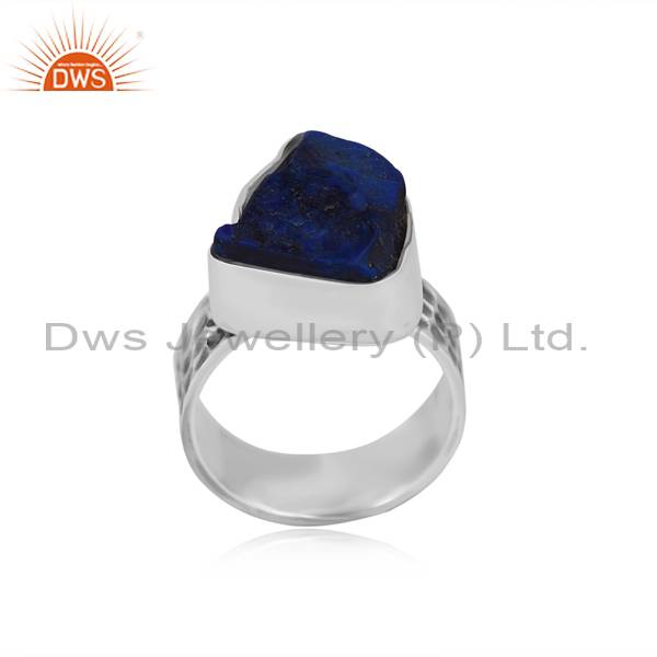 Lapis Handcrafted Ring: Delicate Charm for Girls