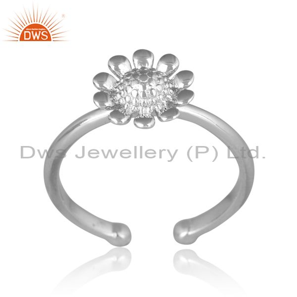 Finely Crafted Sterling Silver Gold Ring