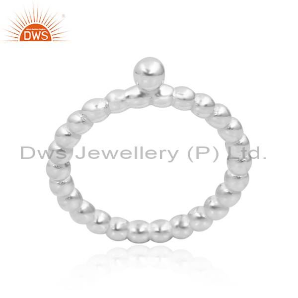 Silver Ball Band Topper: A Chic And Stylish Addition