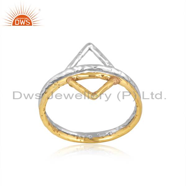 Brass & Silver Wire Ring: Elegant & Versatile Jewelry Option