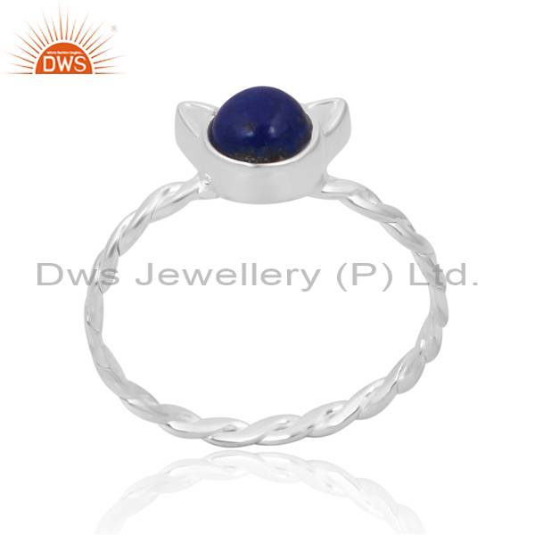Exquisite Lapis Lazuli Ring: Dazzling Beauty for Her