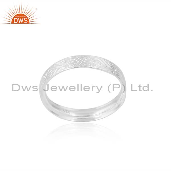 Matching Plain 925 Sterling Silver Band for Couples
