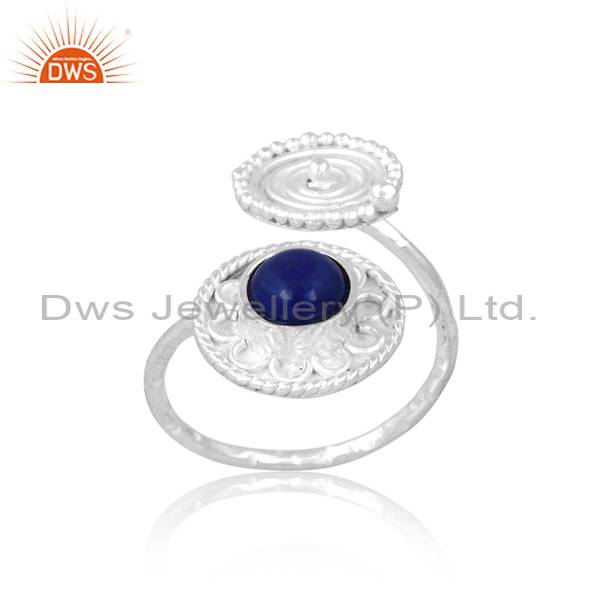 Lapis Lazuli Couple's Sterling Silver Ring