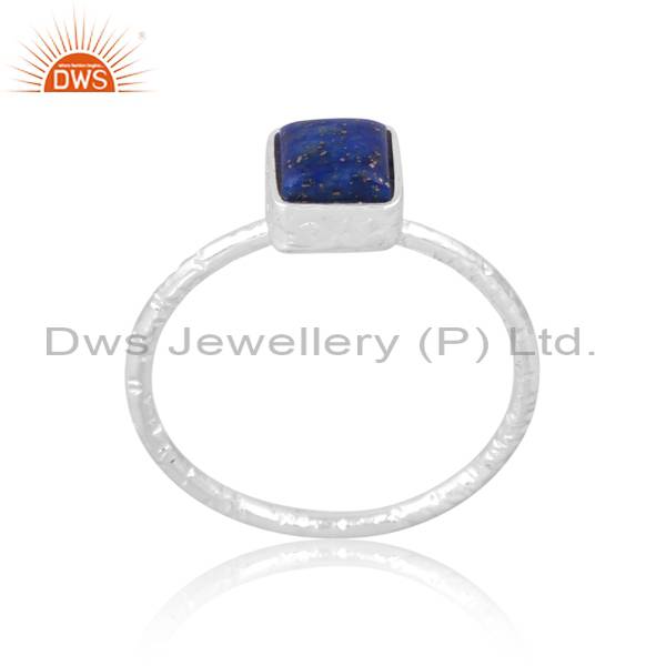 Handmade Lapis Lazuli Ring | 925 Silver Metal