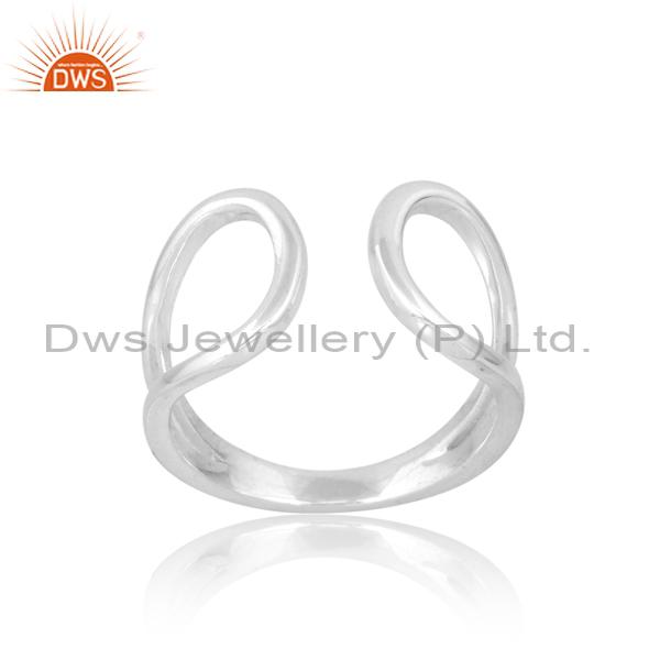 Simple Elegance: Plain Silver Ring for Timeless Style