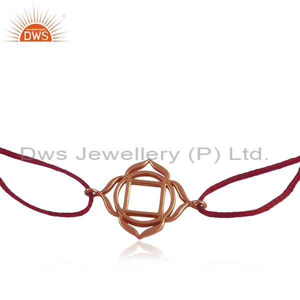 925 silver 18k rose gold plated charm bracelet manufacturer from india