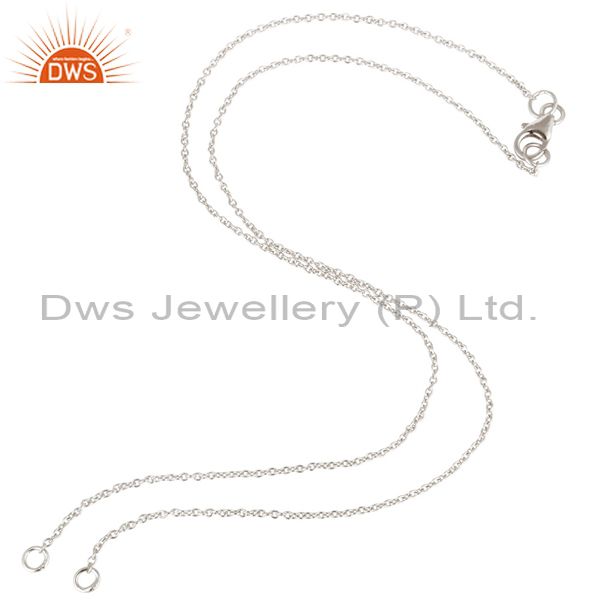 925 sterling silver link chain necklace with lobster lock