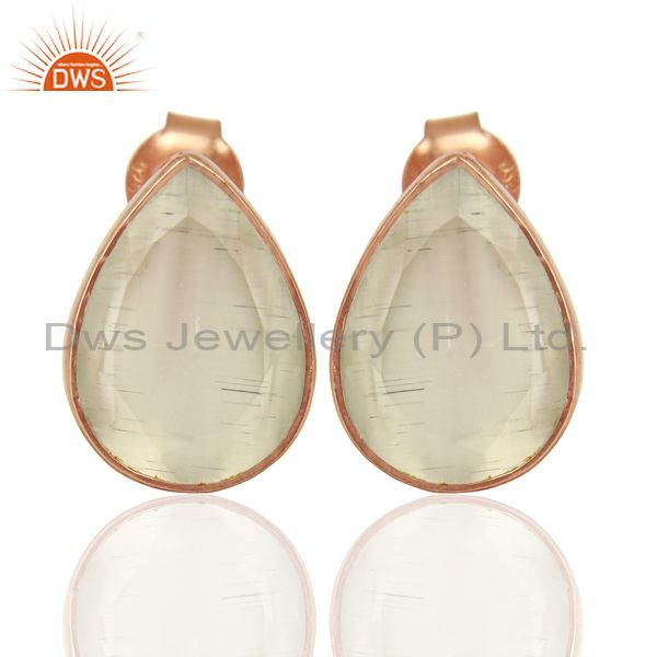 White Moonstone Silver Gemstone Earrings Jewelry Manufacturer Supplier