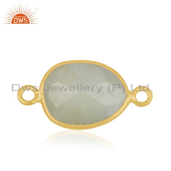 Exporter Gold Plated 925 Silver Gemstone Jewerly Connectors Findings Manufacturers