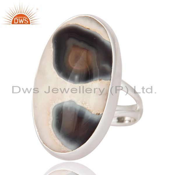 Exporter Natural Ice Solar Quartz 925 Sterling Silver Ring - Artisan Gemstone Jewelry
