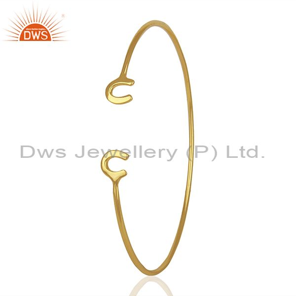 Exporter Designer Gold Plated Fashion Cuff Bracelet Manufacturer India