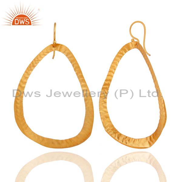 Exporter Indian Artisan Handcrafted 925 Sterling Silver Earrings With 18K Gold Plated