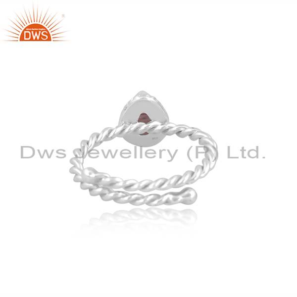 Strawberry Quartz Silver Ring: Vibrant & Captivating Jewelry