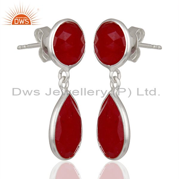 Exporter 925 Fine Sterling Silver Gemstone Earrings Wholesale Supplier