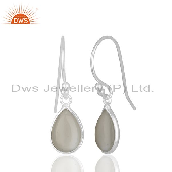 Exporter 925 Sterling Silver Moonstone Earrings Designer Jewelry Wholesale