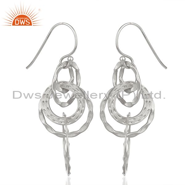 Exporter Indian Handmade 925 Sterling Silver Earrings Manufacturer India