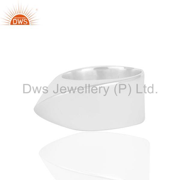 Exporter Solid 925 Sterling Silver Unisex Customized Cocktail Ring Manufacturer