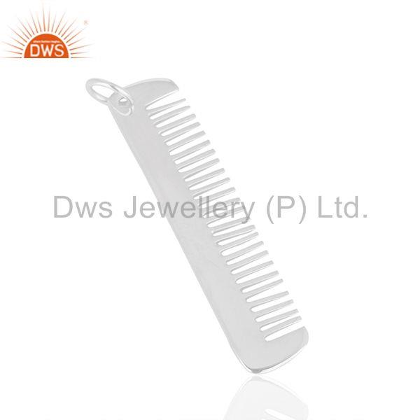 Exporter Hair Dresser 925 Sterling Silver Hair Comb Charms Pendant Jewelry