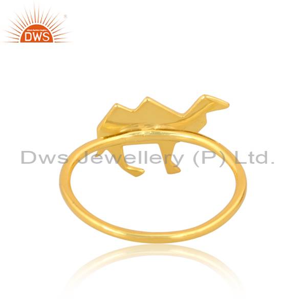 Exquisite Gold Plated Camel Ring: Elegant Cultural Fusion