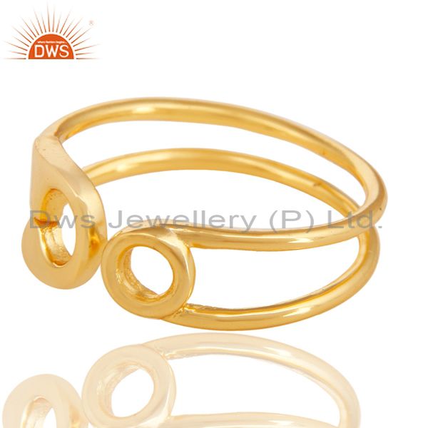 Exporter 18k Gold Plated Solid 925 Sterling Silver Openable Ring Wholesale