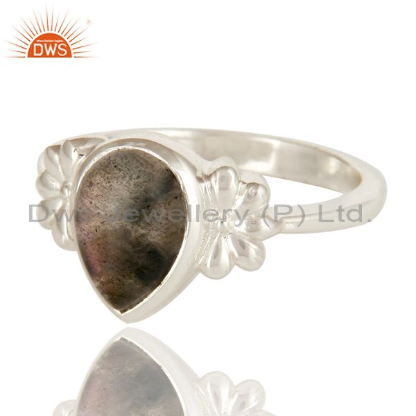 Exporter 925 Sterling Silver Labradorite Semi Precious Gemstone Women Ring
