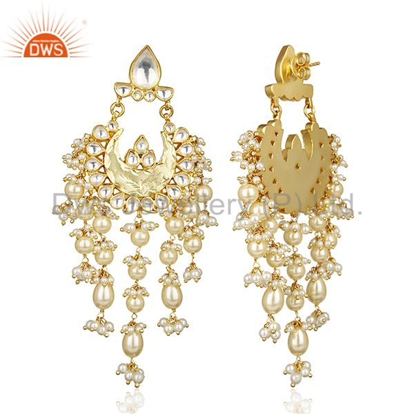 Exporter Gorgeous Indian Kundan Polki Jaipur Wholesale Traditional Silver Jewelry