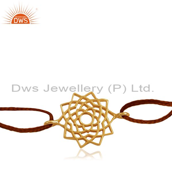 Exporter Sterling Silver Gold Plated Charm Adjustable Bracelets Wholesale