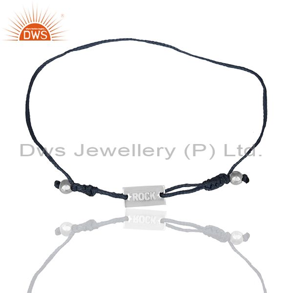 Exporter Customized 925 Sterling Silver Adjustable Bracelet Manufacturers