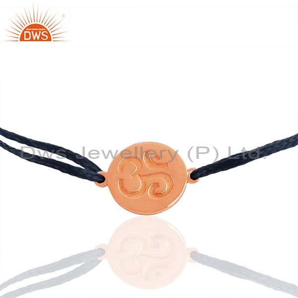 Exporter Handmade Engraved Om Charm Religious Adjustable Bracelet Wholesale