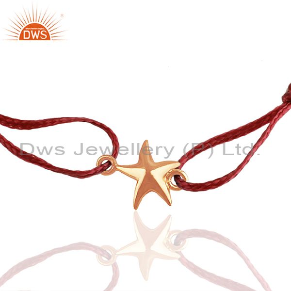 Exporter 925 Silver Lucky Star Charm Rose Gold Plated Bracelet Manufacturers