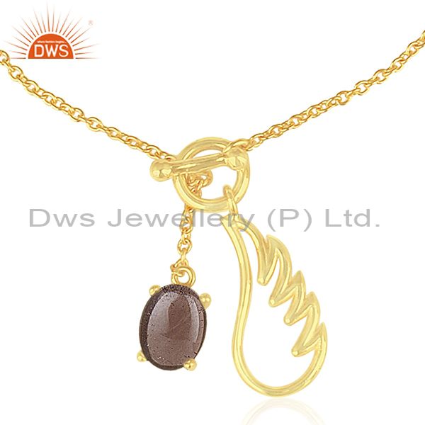 Wholesale Gold Plated 925 Silver Angel Wing Lucky Charm Chain Bracelet Manufacturers