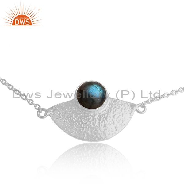 Supplier of Abored Mountain Design Fine Silver Labradorite Gemstone Bracelet