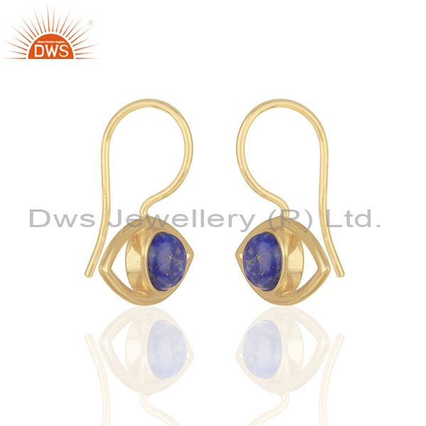 Exporter 14k Gold Plated 925 Sterling Silver Natural Gemstone Earrings Supplier