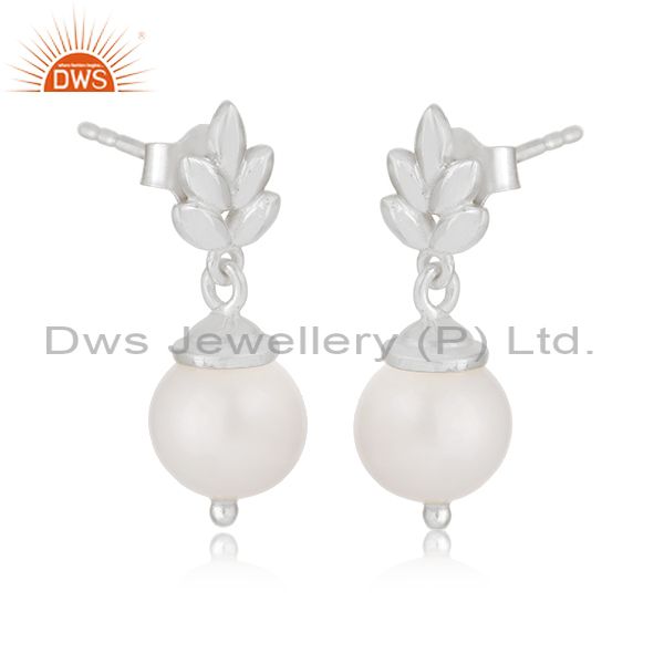 Exporter Customized Sterling Fine 925 Silver South Sea Pearl Girls Earrings