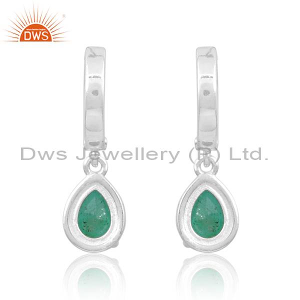 Doublet Zambian Emerald Quartz Earrings for Women