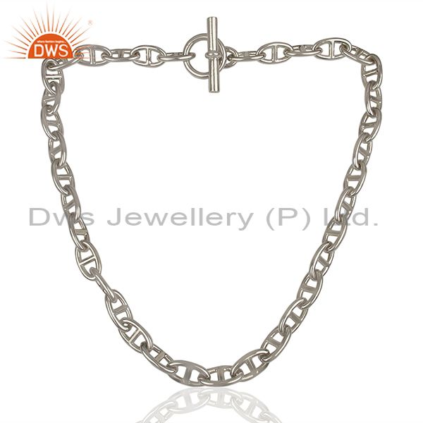 Exporter Chaine d Ancre 925 Sterling Silver Necklace Jewelry