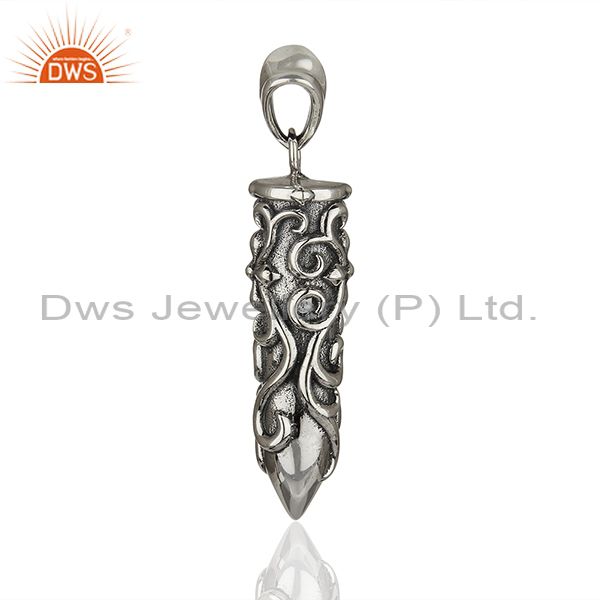Exporter Designer 925 Sterling Silver Oxidized Handcrafted Pendant Wholesale
