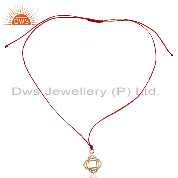 Exporter Muladhara Roots 925 Sterling Silver Red Silk Thread Wholesale Jewelry
