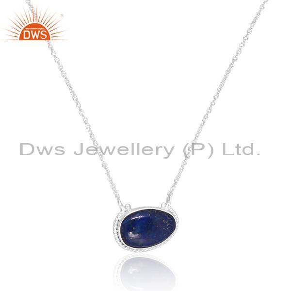 Lapis Necklace: Exquisite Blue Gemstone Pendant