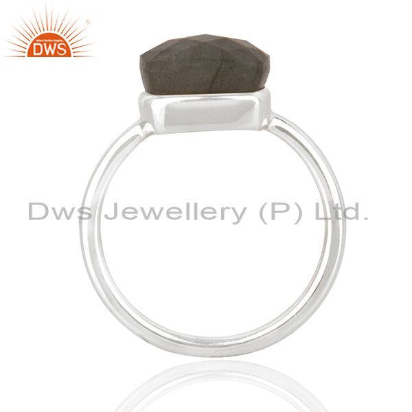 Exporter Labradorite Gemstone Fine Sterling Silver Handmade Ring Manufacturer India